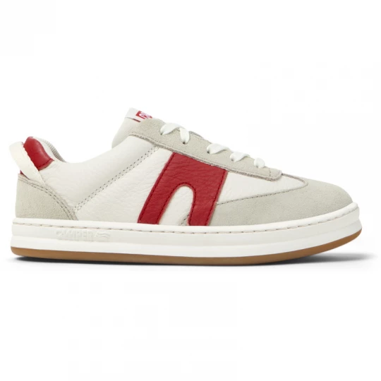 Foto van product CAMPER Runner - Sneakers voor Meisjes - Wit, Beige, Rood, Smooth leather