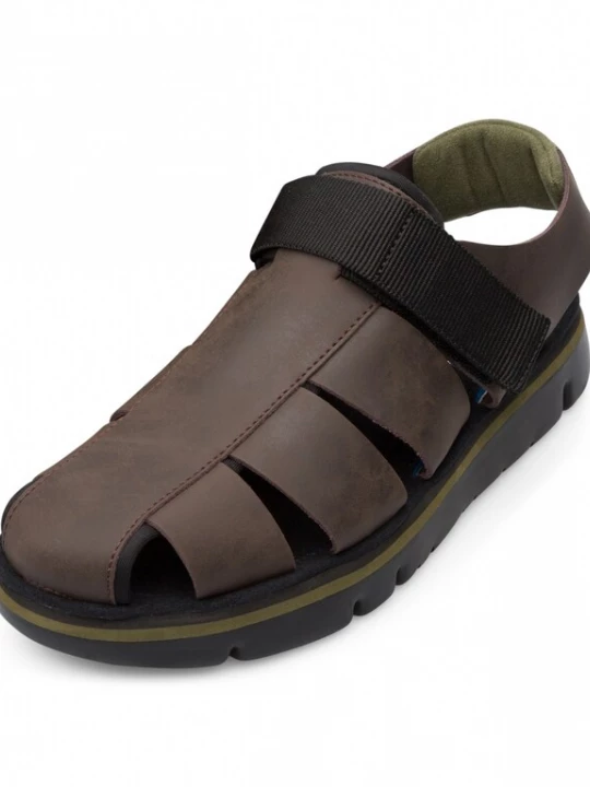 Foto van product CAMPER Sandalen ' Oruga ' donkerbruin / groen / zwart