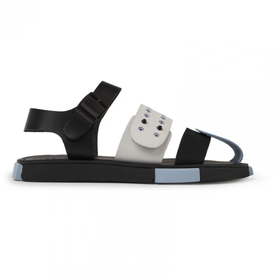 Foto van product CAMPER Set - Sandalen voor Heren - Zwart, Wit, Blauw, Smooth leather / Cotton fabric