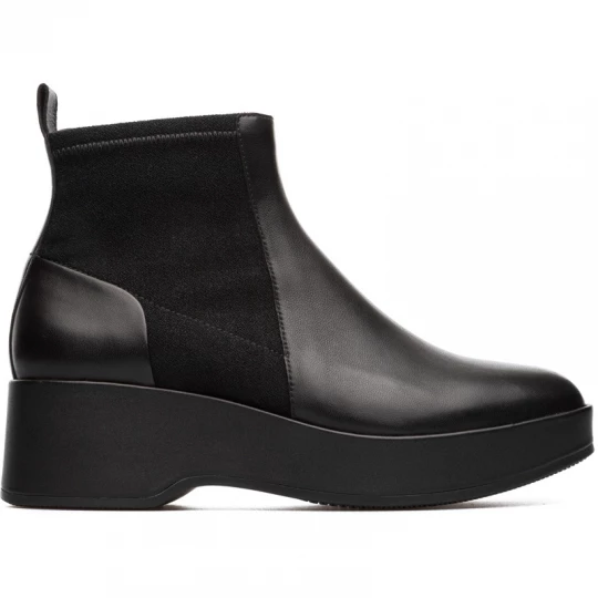 Foto van product CAMPER Sisea - Enkellaarzen voor Dames - Zwart, Smooth leather / Cotton fabric