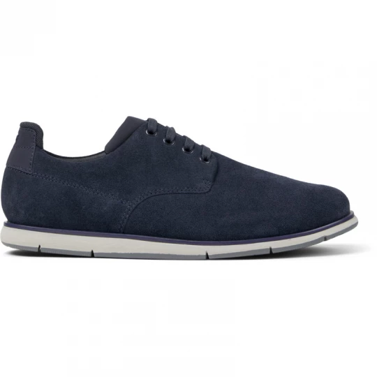 Foto van product CAMPER Smith - Nette schoenen voor Heren - Blauw, Smooth leather / Cotton fabric