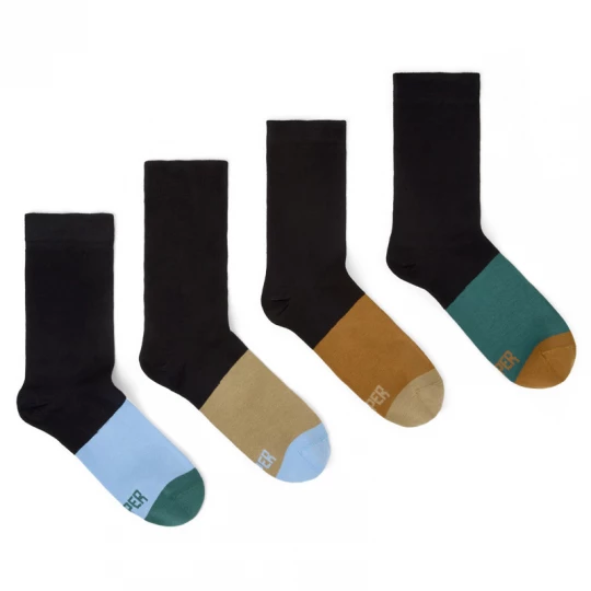 Foto van product CAMPER Sox Socks - Unisex Sokken - Bruin, Blauw, Groen, Cotton fabric