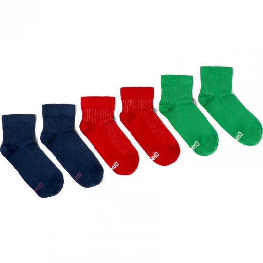 Foto van product CAMPER Sox Socks - Unisex Sokken - Groen, Blauw, Rood, Cotton fabric