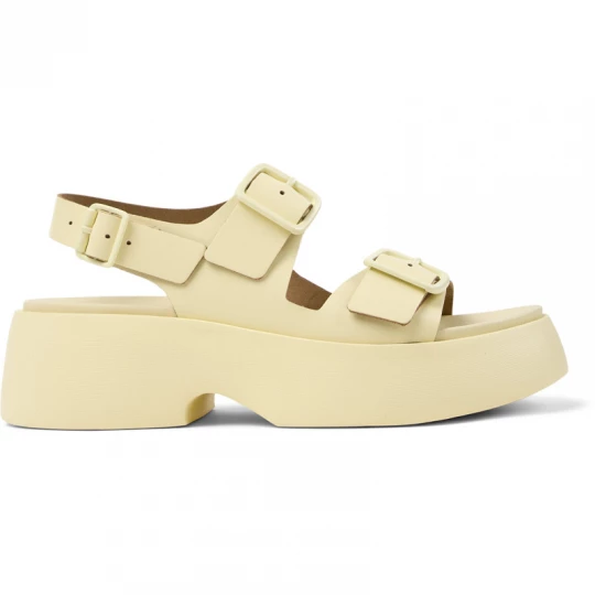 Foto van product CAMPER Tasha - Nette schoenen voor Dames - Geel, Smooth leather