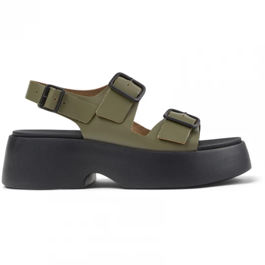 Foto van product CAMPER Tasha - Nette schoenen voor Dames - Groen, Smooth leather