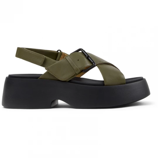 Foto van product CAMPER Tasha - Nette schoenen voor Dames - Groen, Smooth leather