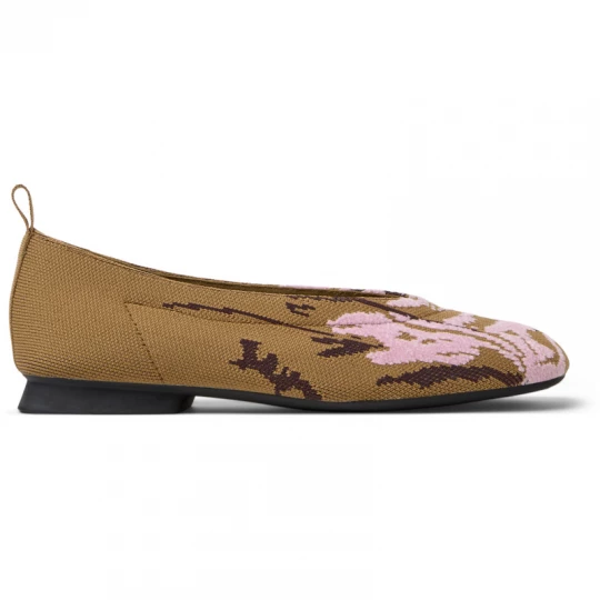 Foto van product CAMPER Twins - Ballerina’s voor Dames - Bruin, Kastanjebruin, Roze, Cotton fabric