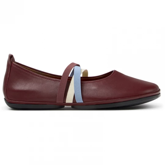 Foto van product CAMPER Twins - Ballerina’s voor Dames - Kastanjebruin, Smooth leather