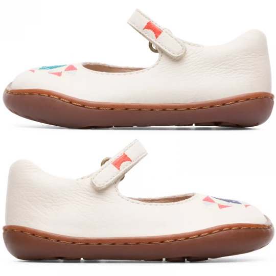 Foto van product CAMPER Twins - Ballerina’s voor Firstwalkers - Beige, Smooth leather