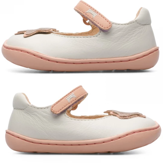 Foto van product CAMPER Twins - Ballerina’s voor Firstwalkers - Wit, Smooth leather