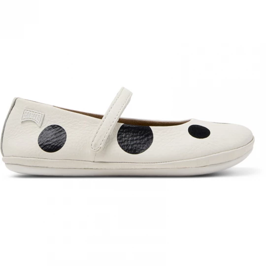 Foto van product CAMPER Twins - Ballerina’s voor Meisjes - Wit, Zwart, Smooth leather