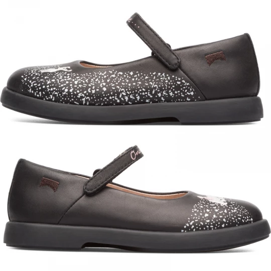 Foto van product CAMPER Twins - Ballerina’s voor Meisjes - Zwart, Smooth leather