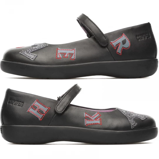 Foto van product CAMPER Twins - Ballerina’s voor - Zwart, Smooth leather
