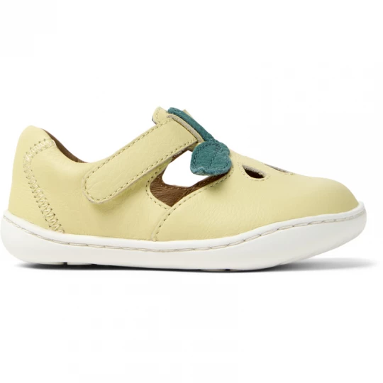 Foto van product CAMPER Twins - Klittenband voor Kinderen - Geel, Smooth leather