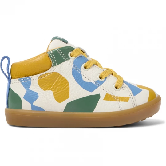 Foto van product CAMPER Twins - Laarzen voor Firstwalkers - Wit, Geel, Blauw, Smooth leather