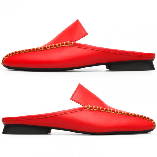 Foto van product CAMPER Twins - Nette schoenen voor Dames - Rood, Smooth leather