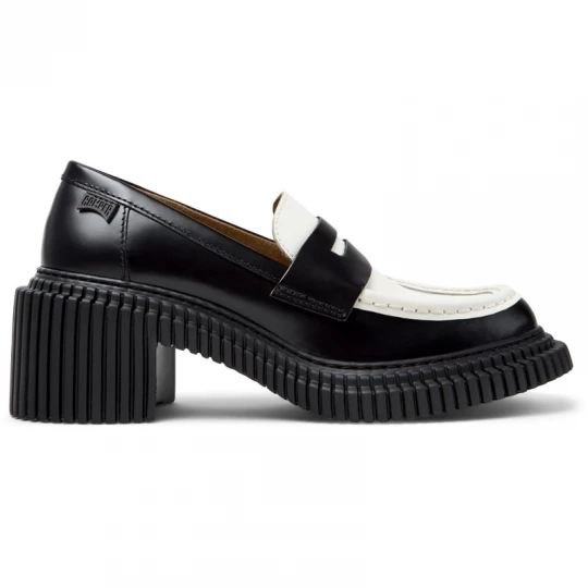 Foto van product CAMPER Twins - Nette schoenen voor Dames - Zwart, Wit, Smooth leather