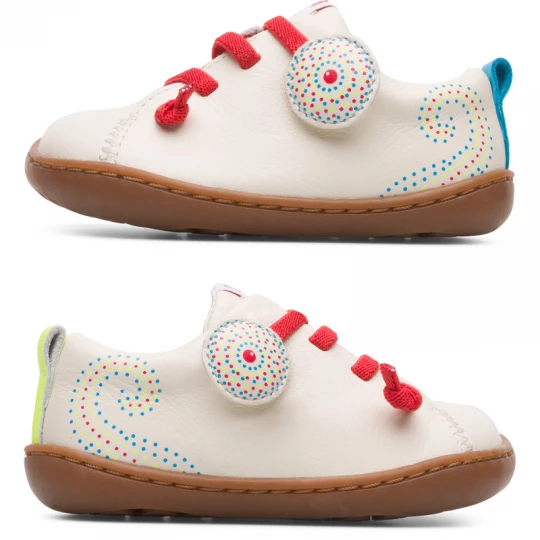 Foto van product CAMPER Twins - Nette vrijetijdsschoenen voor Firstwalkers - Beige, Smooth leather