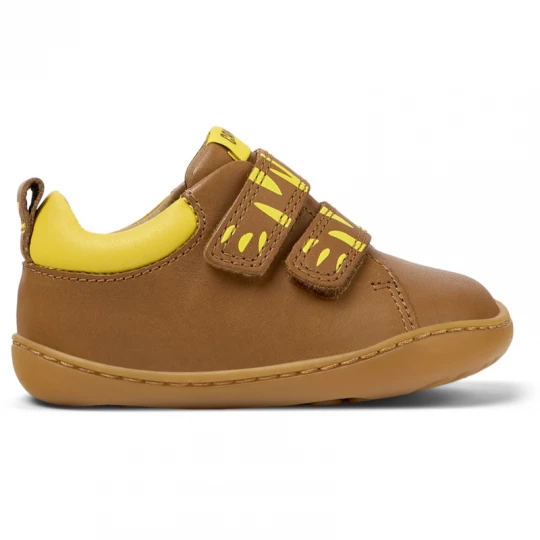 Foto van product CAMPER Twins - Nette vrijetijdsschoenen voor Firstwalkers - Bruin, Smooth leather