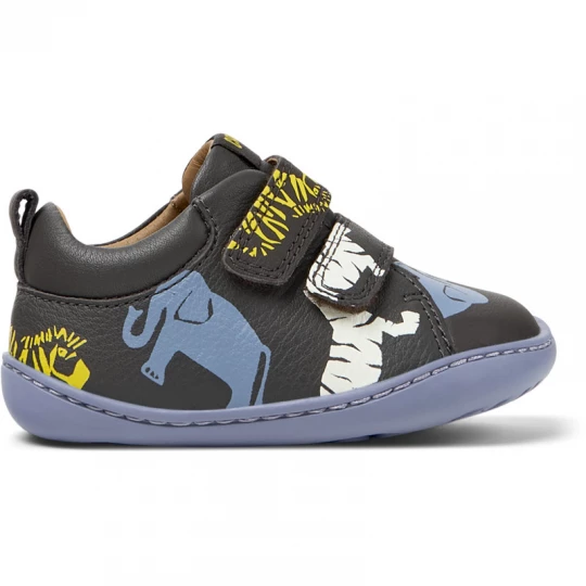 Foto van product CAMPER Twins - Nette vrijetijdsschoenen voor Firstwalkers - Grijs, Blauw, Geel, Smooth leather