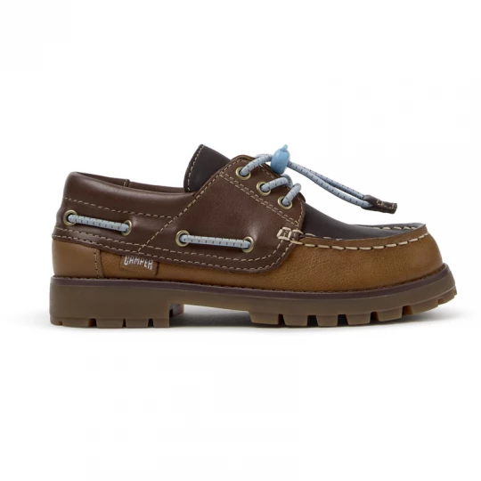 Foto van product CAMPER Twins - Nette vrijetijdsschoenen voor Meisjes - Bruin, Smooth leather
