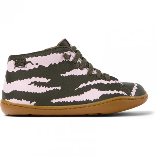 Foto van product CAMPER Twins - Nette vrijetijdsschoenen voor Meisjes - Groen, Roze, Smooth leather