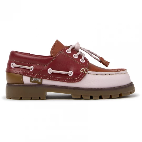 Foto van product CAMPER Twins - Nette vrijetijdsschoenen voor Meisjes - Roze, Rood, Kastanjebruin, Smooth leather