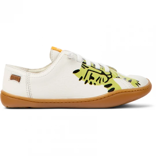 Foto van product CAMPER Twins - Nette vrijetijdsschoenen voor Meisjes - Wit, Oranje, Blauw, Smooth leather