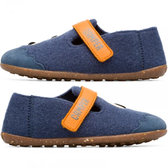 Foto van product CAMPER Twins - Pantoffels voor Meisjes - Blauw, Cotton fabric