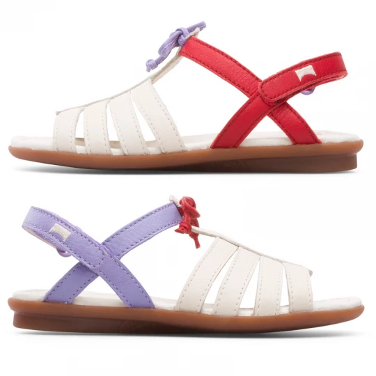 Foto van product CAMPER Twins - Sandalen voor - Beige, Paars, Rood, Smooth leather