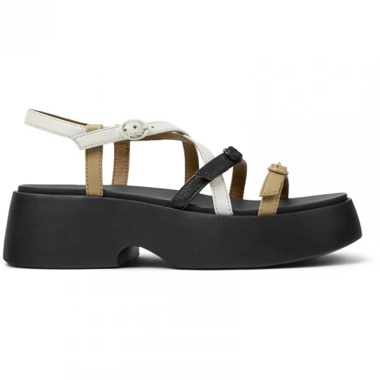 Foto van product CAMPER Twins - Sandalen voor Dames - Beige, Wit, Zwart, Smooth leather