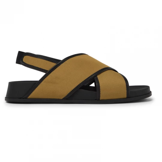 Foto van product CAMPER Twins - Sandalen voor Dames - Bruin, Cotton fabric / Smooth leather