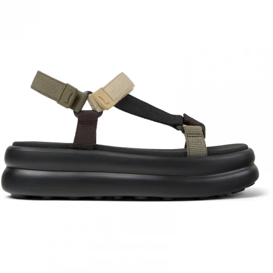 Foto van product CAMPER Twins - Sandalen voor Dames - Bruin, Groen, Beige, Cotton fabric