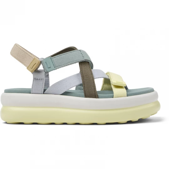 Foto van product CAMPER Twins - Sandalen voor Dames - Grijs, Blauw, Beige, Cotton fabric
