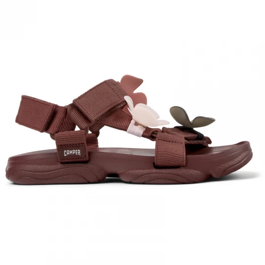 Foto van product CAMPER Twins - Sandalen voor Dames - Kastanjebruin, Cotton fabric
