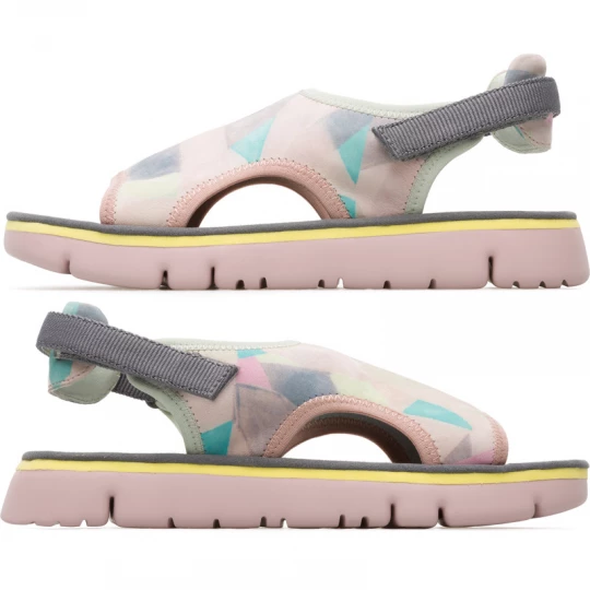Foto van product CAMPER Twins - Sandalen voor Dames - Roze, Grijs, Groen, Suede