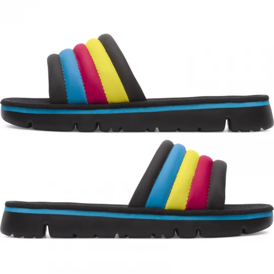 Foto van product CAMPER Twins - Sandalen voor Dames - Zwart, Geel, Blauw, Smooth leather czarny