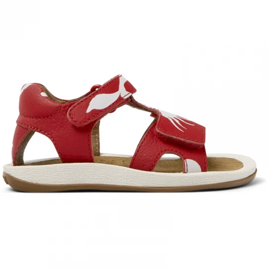 Foto van product CAMPER Twins - Sandalen voor Firstwalkers - Rood, Wit, Smooth leather