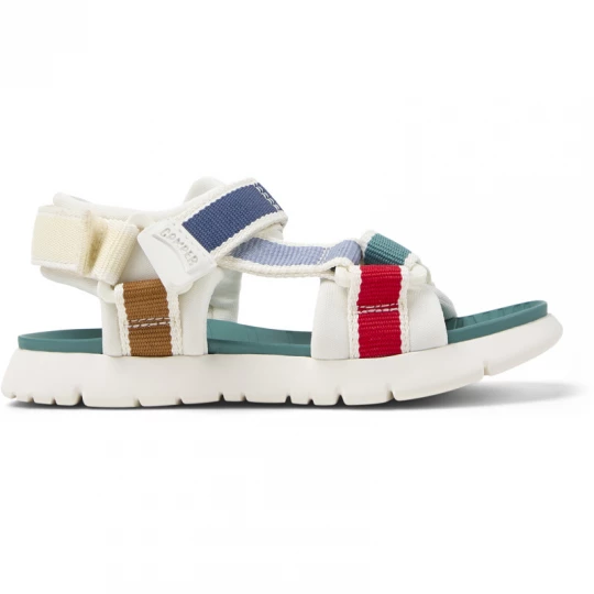 Foto van product CAMPER Twins - Sandalen voor Meisjes - Wit, Blauw, Geel, Cotton fabric