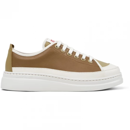 Foto van product CAMPER Twins - Sneakers voor Dames - Bruin, Wit, Groen, Smooth leather