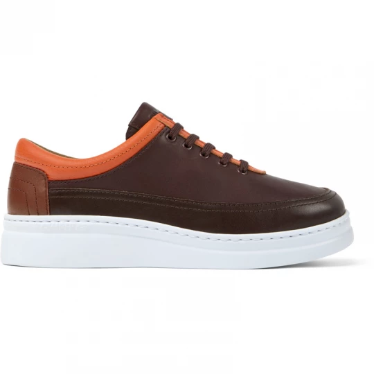 Foto van product CAMPER Twins - Sneakers voor Dames - Kastanjebruin, Bruin, Oranje, Smooth leather