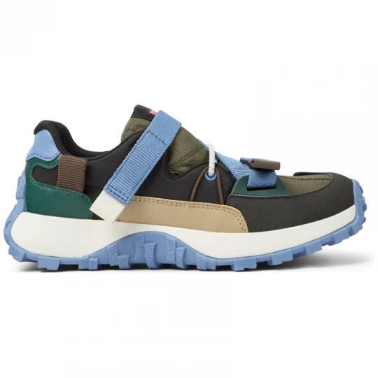 Foto van product CAMPER Twins - Sneakers voor Dames - Zwart, Groen, Beige, Cotton fabric / Smooth leather