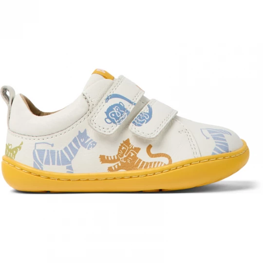 Foto van product CAMPER Twins - Sneakers voor Firstwalkers - Wit, Oranje, Blauw, Smooth leather