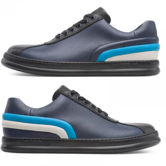 Foto van product CAMPER Twins - Sneakers voor Heren - Blauw, Zwart, Beige, Smooth leather