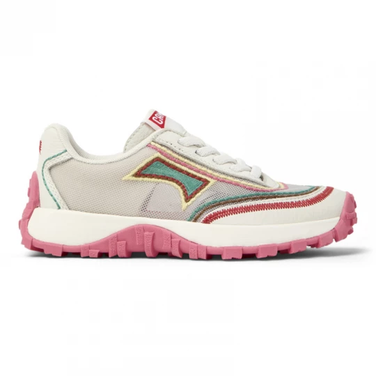 Foto van product CAMPER Twins - Sneakers voor Meisjes - Beige, Wit, Cotton fabric / Smooth leather