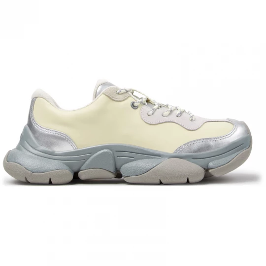 Foto van product CAMPER Twins - Vrijetijdsschoenen voor Dames - Beige, Grijs, Wit, Smooth leather