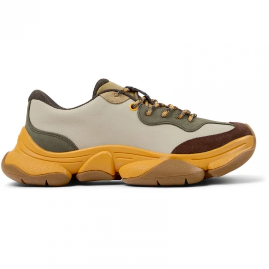Foto van product CAMPER Twins - Vrijetijdsschoenen voor Dames - Bruin, Beige, Groen, Smooth leather