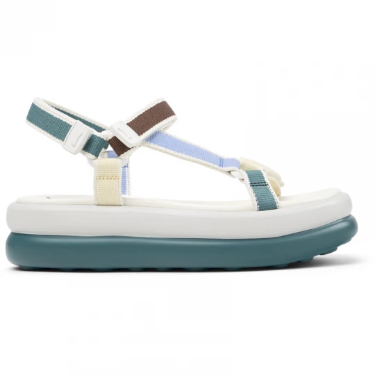 Foto van product CAMPER Twins - Vrijetijdsschoenen voor Dames - Groen, Blauw, Geel, Cotton fabric