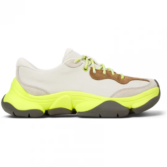 Foto van product CAMPER Twins - Vrijetijdsschoenen voor Dames - Wit, Beige, Bruin, Smooth leather