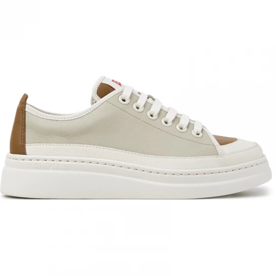 Foto van product CAMPER Twins - Vrijetijdsschoenen voor Dames - Wit, Bruin, Beige, Smooth leather